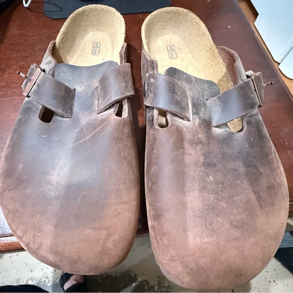 Birkenstock Boston oiled leather- Brown Leather Loafers